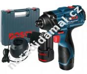 AKU rázový utahovák 1/4" Bosch (06019F0001) GDR 120-LI Professional 12V/2Ah Li-ion