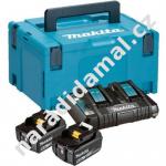 Makita 197629-2 sada dvou baterií 18V/5Ah v systaineru s dvojnabíječkou DC18RD 7,2-18V LXT