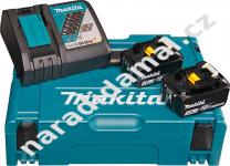 Makita 197952-5 sada dvou aku baterií 18V/3Ah v systaineru s rychlonabíječkou DC18RC 7,2-18V LXT Li-ion