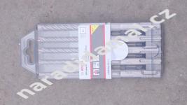 Vrtáky čtyřbřité Bosch 2608833911 v plastovém pouzdře 5ks s úchytem SDS-Plus