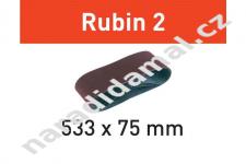 Brusný pás Festool 499156 L533 X 75-P60 RU2/10 Rubin 2