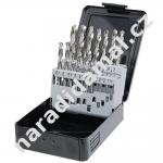Sada vrtáků Fischer 536604 HSS-G 19 ks 1-10 mm v kovovém boxu