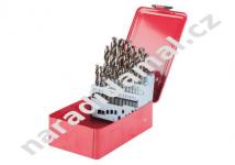 Sada vrtáků Fischer 543330 HSS-Co 25 ks 1-13 mm v kovovém boxu