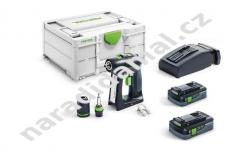 Festool C 18 HPC 4,0 I-Plus (576435) Aku vrtačka/šroubovák 18V/4,0Ah Li-ion
