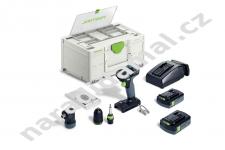 Festool TXS 18 C 3,0-Set (576896) aku šroubovák/vrtačka 18V/3,0Ah Li-ion