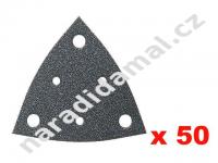 Brusný žehličkový výsek s odsávacími otvory na suchý zip  80 mm zrno 40 Fein 63717108019