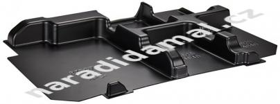 Vložka plastová do systaineru Makita 835G74-2 pro AKU baterie XGT 40V/4Ah/ 40V/2.5Ah a rychlonabíječku