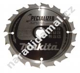 Pilový kotouč 165 x 2,0 x 20 zubů 16WZ Makita B-33037 SPECIALIZED