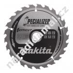 Pilový kotouč 165 x 1,4 x 20 zubů 25 TCT Makita B-62985 SPECIALIZED Efficut