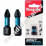 Torzní bity Ph2 x 25 mm Makita B-63616 Impact Black