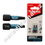 Torzní bity Tx15 x 25 mm Makita B-63666 Impact Black