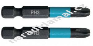 Torzní bity Ph3 x 50 mm Makita B-63731 Impact Black