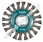 Makita D-73405 Kartáč kotoučový copový z ocelového drátu 0,5 mm pr. 115 mm X-Lock