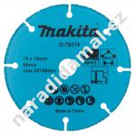 MAKITA D-78374 řezný karbidový kotouč průměru 76 x 1,7 x 10 mm