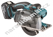 Makita DCS552RTJ aku pila na kov 136 mm 18V/5Ah LXT Li-ion