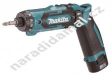 AKU šroubovák 1/4" Makita DF012DSE 7,2V/1,5Ah Li-ion