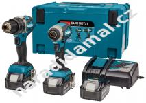 Makita DLX2180TJ1 AKU sada rázového utahováku s příklepovou vrtačkou 18V/5Ah LXT Li-ion