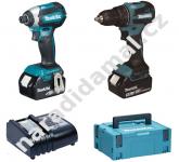 Makita DLX2535SJ AKU set DDF490 + DTD153 vrtačka/šroubovák + ráz. utahovák 18V/3Ah LXT Li-ion