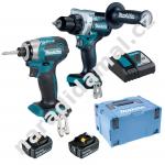 Makita DLX2573TJ AKU set DDF492 + DTD173 vrtačka/šroubovák + ráz. utahovák 18V/5Ah LXT Li-ion