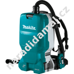 AKU zádový vysavač Makita DVC665ZU 2 x 18V LXT Li-ion BlueTooth