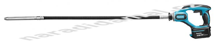 Makita DVR450RTE Aku ponorný vibrátor k zhutňování betonu 18V/5Ah LXT Li-ion