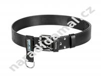 Kožený opasek MAKITA E-15693 černý XL s kovovou sponou a smyčkou