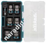 Makita E-16592 sada 6-ti rázových krátkých nástrčných hlavic 1/2"a adaptéru IMPACT BLACK