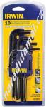 Irwin IW10757 10dílná metrická sada zástrčných 6hranných klíčů s kuličkou