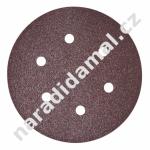 Brusný papír na suchý zip pr.150 mm zrno 120, otvorů 6 Makita P-37605