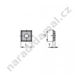 Žiletky-nože N012-12015 tvrdokovové 12x12x1,5mm 4-břit CMT