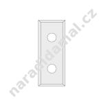 Žiletky-nože N012-49515 tvrdokovové 49,5x12x1,5mm 4-břit CMT