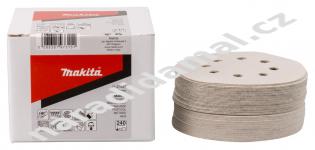 Brusný papír na suchý zip pr.125 mm zrno 240, otvorů 8 Makita P-37443