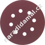 Brusný papír na suchý zip pr.125 mm zrno  40, otvorů 8 Makita P-43620