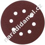 Brusný papír na suchý zip pr.125 mm zrno 180, otvorů 8 Makita P-43670