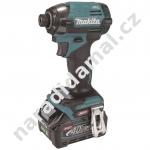 AKU rázový utahovák 1/4" Makita TD002GD201 40V/2,5Ah XGT Li-ion