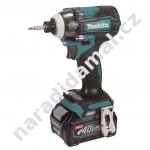 AKU rázový utahovák 1/4" Makita TD004GD201 40V/2,5Ah XGT Li-ion