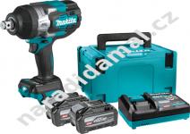 Makita TW001GU201 aku rázový utahovák 3/4'' 40V/4Ah XGT Li-ion