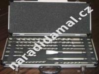 Vrtáky špice sekáč Makita D-42385 v hliníkovém kufru celkem 10 ks SDS-Plus