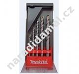 Vrtáky do zdiva a cihel Makita D-05175 v plastovém pouzdře s válcovou stopkou