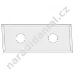 Žiletky-nože N017-29515 tvrdokovové 28,3x12x1,5mm 4-břit zkosené CMT