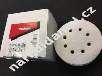 Brusný papír na suchý zip pr.125 mm zrno  60, otvorů 8 Makita P-37390