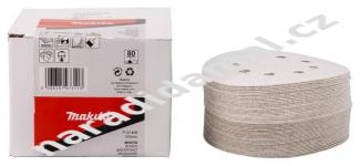 Brusný papír na suchý zip pr.125 mm zrno  80, otvorů 8 Makita P-37409