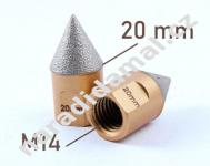 Gent VacuFlex 0-20 mm fréza-kuželový záhlubník diamantový M14