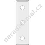 Žiletky-nože N012-50045 tvrdokovové 50x9x1,5mm 4-břit CMT