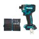Aku rázový utahovák 1/4" Makita DTD173ZJX2 18V LXT Li-ion se sadou bitů Premier
